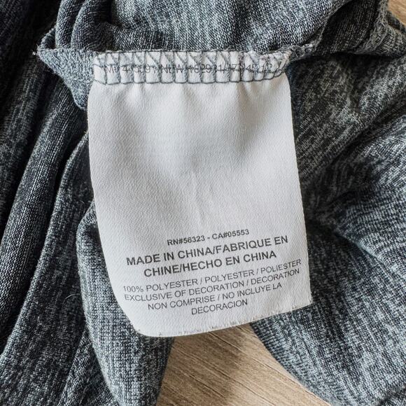 Nike Dri-Fit Dry Legend Scoop Neck Veneer Tee, Heather Black, Women’s SZ Medium - Picture 9 of 9